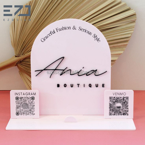 Ezd Tùy Chỉnh Bàn Top Đăng Miễn Phí Đứng Bảng Dấu Hiệu Thương Hiệu Logo Hiển Thị Dấu Hiệu Quảng Cáo Truy Cập Hiển Thị Logo Acrylic Thư Đăng - Product Image 2