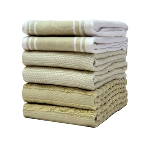 Paños de cocina bordados teñidos de hilo de algodón puro rojizo de primera calidad 40x60cm Anti pilling suave al tacto lavable todos los días paños de cocina - Product Image 3