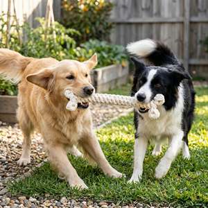 Jouet en corde blanche géante pour chiens, style simple - Product Image 4