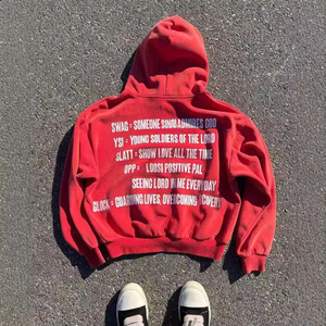 เสื้อมีฮู้ดล้างกรดวินเทจสำหรับผู้ชายเสื้อสวมหัวหน้าจอ500gsm แบบธรรมดาไม่มีสายกระเป๋าดิจิตอลฤดูหนาว - Product Image 2