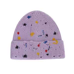 Customized <b>men</b> beanies <b>Men</b> <b>Winter</b> Beanies Knitted <b>Hats</b> Manufacturers With Silk Printing Leaves Pattern - Product Image 3