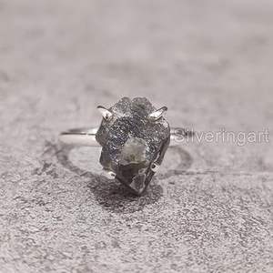 Bague pour femme en argent sterling 925, pierre précieuse labradorite naturelle, sertie à griffes, cadeau de Noël ou d'anniversaire, bijoux faits à la main - Product Image 5