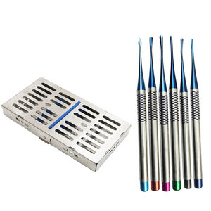 ชุดเครื่องมือถอนฟันสแตนเลสเกรดพรีเมียมสำหรับการผ่าตัดช่องปาก ประกอบด้วยคีม PDL และอุปกรณ์ยกโคนฟัน สำหรับการถอนฟันที่มีการเคลื่อนตัวของโคนฟัน - Product Image 4