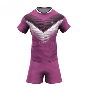 Uniforme de Rugby Transpirable de Alta Calidad con Estampado por Transferencia de Calor, Nombre del Equipo Personalizado, Conjunto Ligero de Último Diseño para Equipos Deportivos - Product Image 1