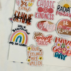 Factory Custom 3D <b>Iron</b>-On Embroidered Patches PVC Woven Brand Clothing Patch Sew-On for Hat Use Bulk Cheap Heat <b>Press</b> Embroidery - Product Image 1