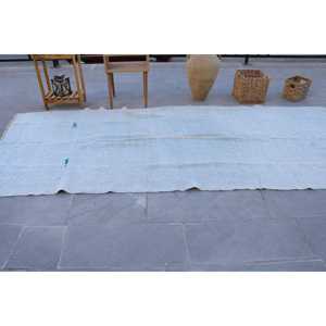 พรมวินเทจตุรกี ขนาด 4.5x10.6 ฟุต ลายดอกไม้สีขาว - Product Image 3