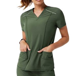 Conjuntos de Uniformes Médicos Elásticos de Tallas Grandes para Mujer, Conjuntos de Uniformes Médicos Personalizados con Logotipo de Moda, Traje de Enfermera para Mujer 2026 - Product Image 2