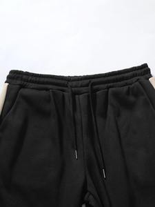 Traje de gimnasio de invierno personalizado para hombre 100% algodón transpirable patrón sólido de talla grande traje deportivo informal estilo callejero - Product Image 6