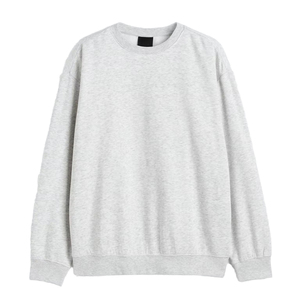 Poids lourd 100% coton sweat à col rond pour hommes sweat à capuche teint uni avec motif blanc d'hiver sweat à capuche pour hommes - Product Image 1