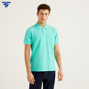 ชุดเสื้อกอล์ฟผ้าฝ้ายสำหรับ100% เสื้อแขนสั้นคุณภาพสูงระบายอากาศได้ดีจากโรงงานราคาถูกออกแบบโลโก้ได้ตามต้องการ - Product Image 4