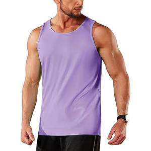 Camiseta sin mangas de algodón 100% para hombre, camisetas transpirables de cuello redondo sin mangas ultrasuaves, Camisetas interiores sólidas básicas - Product Image 5