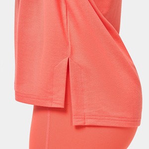 Venta al por mayor de ropa de verano para mujer 100% algodón camiseta hombro caído de gran tamaño 450 GSM havyweight camiseta hecha a medida para mujer - Product Image 4