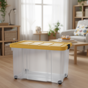 Contenitore (60Lt) con ruote <b>PUZZLE</b> BOX Zafferano 8035640ABV - Product Image 3