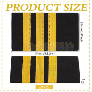 Hombreras Decorativas para Uniformes de Recepción, Eventos y Trabajo, Hombreras con Diseño Elegante - Product Image 2