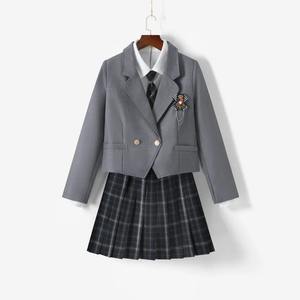Japan School Uniform Sweater <b>Spring</b> Autumn Knitted <b>Cardigan</b> College Style JK Uniform Student Girls Cosplay Cotton Silk High - Product Image 2