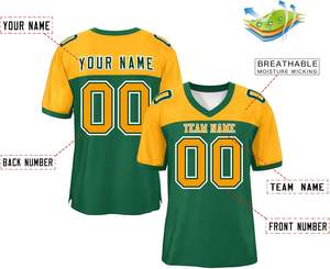 Streetwear personnalisé Clubwear maillots de football américain vêtements de sport urbains à séchage rapide polyester maille respirant impression par sublimation - Product Image 6