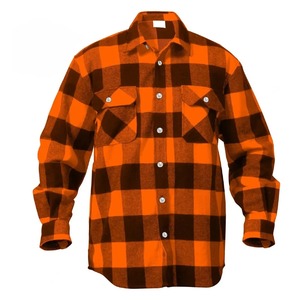 Camisas de franela para hombre de talla alta con etiqueta de diseño personalizado de franela de nueva cultura - Product Image 4