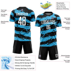 Uniformes de fútbol al por mayor creados con materiales avanzados para un uso duradero, transpirable, con ajuste moderno y atractivo para el equipo - Product Image 2