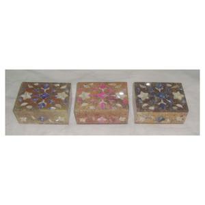Artesanías con incrustaciones de hojas florales modernas, diseño antiguo, jabonera hecha a mano de forma Rectangular para almacenamiento de joyas, Cajas de Regalo - Product Image 1
