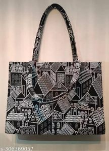 Bolsas de Yute natural impresas personalizadas reutilizables 100% con asas duraderas Calidad superior Sacos de lona de lujo perfectos para uso diario - Product Image 6