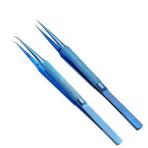 Pinzas de punta de fibra de acero inoxidable japonés de alta calidad con regla en el extremo Juego de pinzas de pestañas para pestañas Pinzas de 90 grados - Product Image 4