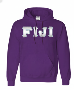 Sudadera con Capucha Extra Grande para Hombre, Estilo Universitario, con Letras Griegas de Fraternidad, de Algodón Tejido, Transpirable y de Felpa - Product Image 6