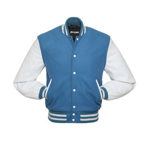 Veste universitaire d'hiver personnalisée de haute qualité avec broderie en chenille, manches en cuir, coupe unisexe coupe-vent - Product Image 4