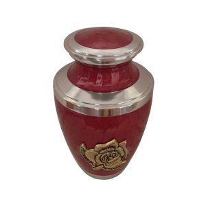 Urne de crémation pour cendres d'adultes Grande urne funéraire en métal peinte à la main Urne funéraire Urnes de crémation pour oiseaux pour humains - Product Image 3