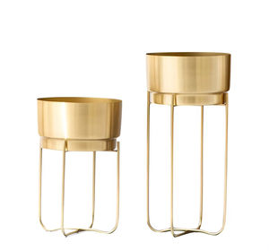 Maceta de hierro hecha a mano de Metal Noorims con soporte esmaltado sin costuras patrón de hojas multicolor soporte recubierto de polvo para el jardín del hogar - Product Image 4