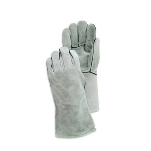 Venta al por mayor de guantes de trabajo de seguridad protección de las manos guantes industriales de cuero dividido de vaca para soldar - Product Image 2