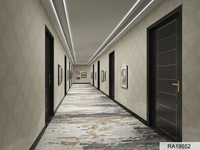 Antidérapant luxe 5 étoiles hôtel couloir Axminster couloir tapis mur à mur couleur fluorescente antiparasitaire imprimé tapis