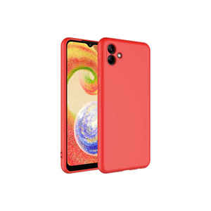 Étui en silicone rouge de luxe pour Samsung Galaxy A04 A34 A53 A24 A03S JoieCreatif Mara Edition, coque arrière protectrice en silicone souple - Product Image 1