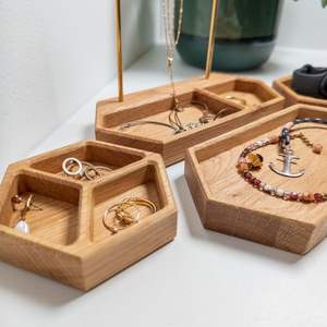 Plateau de présentation de bijoux en bois durable pour les marchés, fait à la main, décoratif, en provenance d'Inde - Product Image 5