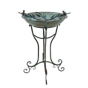 <span class=keywords><strong>Bassin</strong></span> d'eau galvanisé rond <span class=keywords><strong>pour</strong></span> le jardin extérieur de trois <span class=keywords><strong>oiseaux</strong></span> classiques - Product Image 2