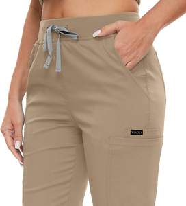 Nueva llegada Hospital Scrub Sets Médico Scrubs Uniformes Mujeres Hombres Enfermería Scrubs Algodón Poliéster Jogger Suit - Product Image 5