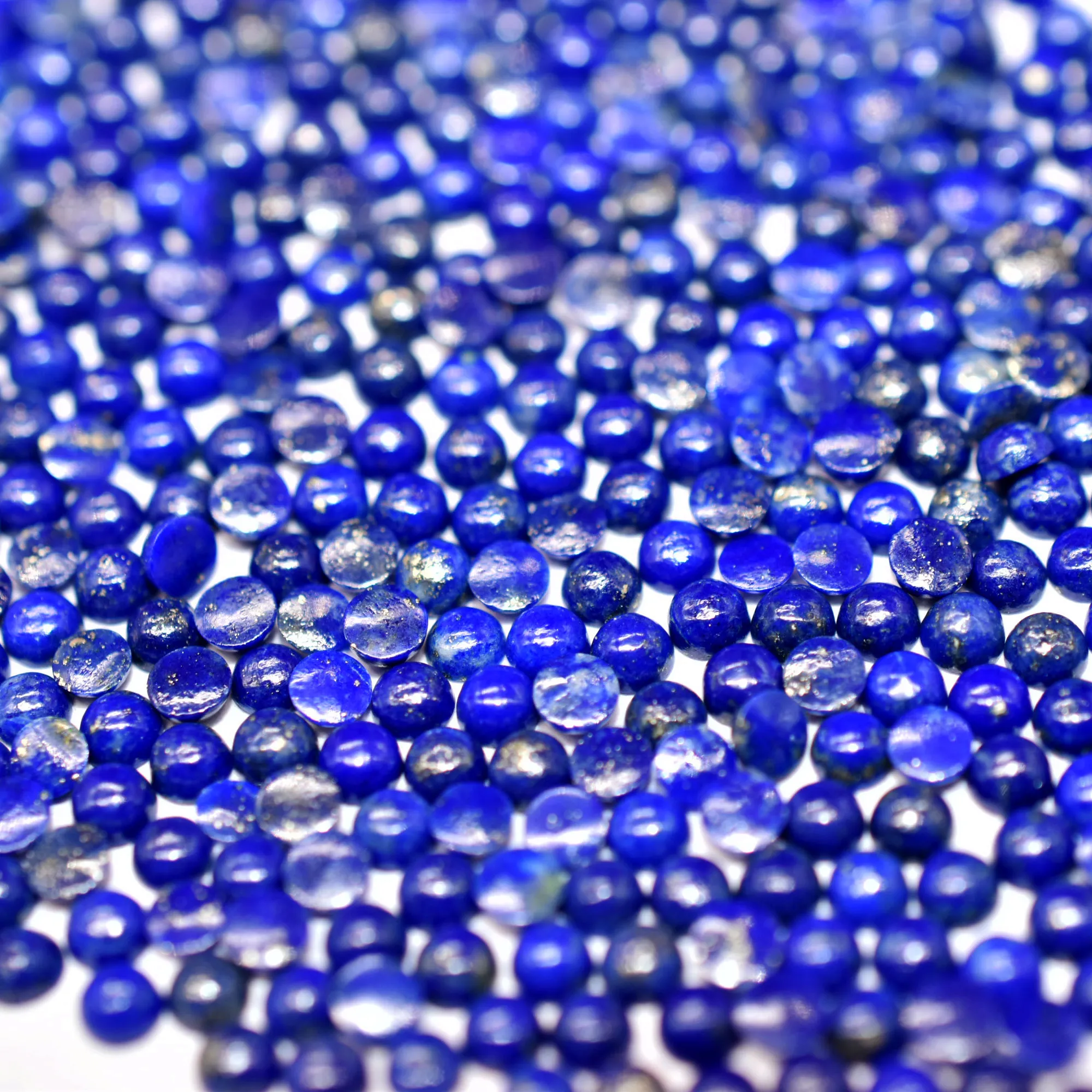 Natural Lapis Lazuli Rounds Cabochons 2MM 2.50MM 3MM Round Cabochon Loose Lapis Lazuli Crystal Gemstone For Jewelry and Crafts
