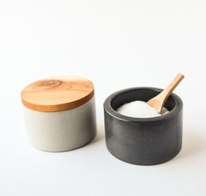 Azucarero de madera maciza marrón oscuro hecho a mano para cocina, diseño de tendencia, forma redonda, azucarero de madera respetuoso con el medio ambiente, precio bajo - Product Image 2