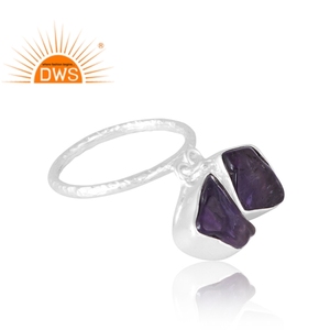 Última venta 925 anillo de piedras preciosas de amatista Natural de plata esterlina joyería personalizada para mujeres regalo para ella - Product Image 4