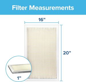 แผ่นกรองอากาศ Filtrete ขนาด 16x20x1 นิ้ว MERV 5, แพ็ค 6 ชิ้น สำหรับเครื่องปรับอากาศและเครื่องทำความร้อน HVAC, MPR 300 ป้องกันฝุ่นละอองขั้นพื้นฐาน - Product Image 2