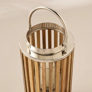 Linterna grave de aluminio con motivo de hojas Colores personalizados Decoración interior y exterior para el hogar y el jardín Diseño clásico relámpago - Product Image 3