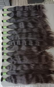 Extensiones de Cabello Remy de Primera Calidad, Cabello Virgen Indio de Una Sola Capa, Cabello a Granel de Alta Calidad, Cabello Real de Donante Indio - Product Image 2