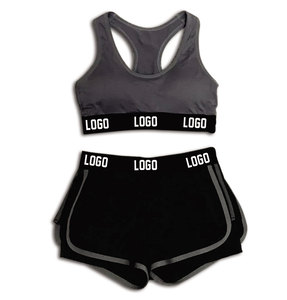 Vêtements de yoga à des prix abordables, ensemble de vêtements de sport, 2 pièces, ensemble soutien-gorge et short de gymnastique pour femmes - Product Image 5