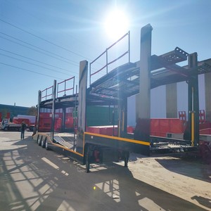Semi-remorque à plateau de 40 tonnes à 3 essieux d'<span class=keywords><strong>occasion</strong></span> pour machines agricoles - Product Image 4