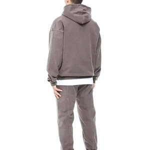 Acid Wash Distressed Hoodies Manufacturer Hip Hop Distressed Hoodies for Men Wholesale Wash Custom Distressed Hoodies - Product Image 6