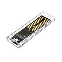 M.2 Şeffaf NVME NGFF SSD Kutusu USB3.1 Gen 2 Sabit Disk Kutusu Katı Hal Sürücüsü Harici Kutusu
