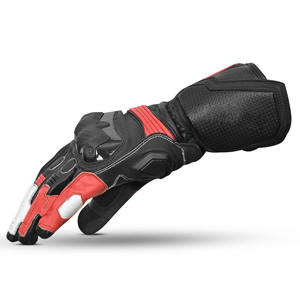 Gants de moto tout-terrain personnalisables en cuir, imperméables, antidérapants, respirants, à séchage rapide, avec écran tactile intégral et fermeture auto-agrippante - Product Image 5