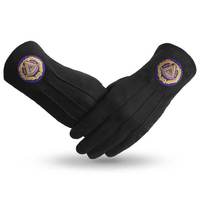 Past Grand Masters Blue Lodge Gants 100% Coton Noir Maçonnique Regalia Franc-maçon Gants à main