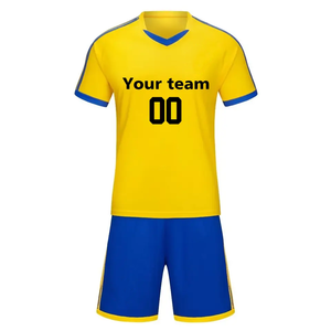 Nouvel arrivage de maillots de football à séchage rapide uniformes de football de conception personnalisée impression par sublimation vêtements de football en polyester ensembles de maillots de football - Product Image 1