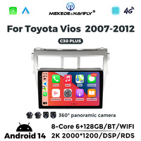 MEKEDE C30 Plus Unidad de Navegación para Coche Android Pantalla Mp3 Reproductor de Vídeo Radio para Toyota Vios 2007-2012