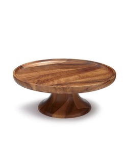 Support à gâteau en bois massif pour une décoration de style campagnard, ajoutant une chaleur naturelle aux arrangements de table de dessert - Product Image 4